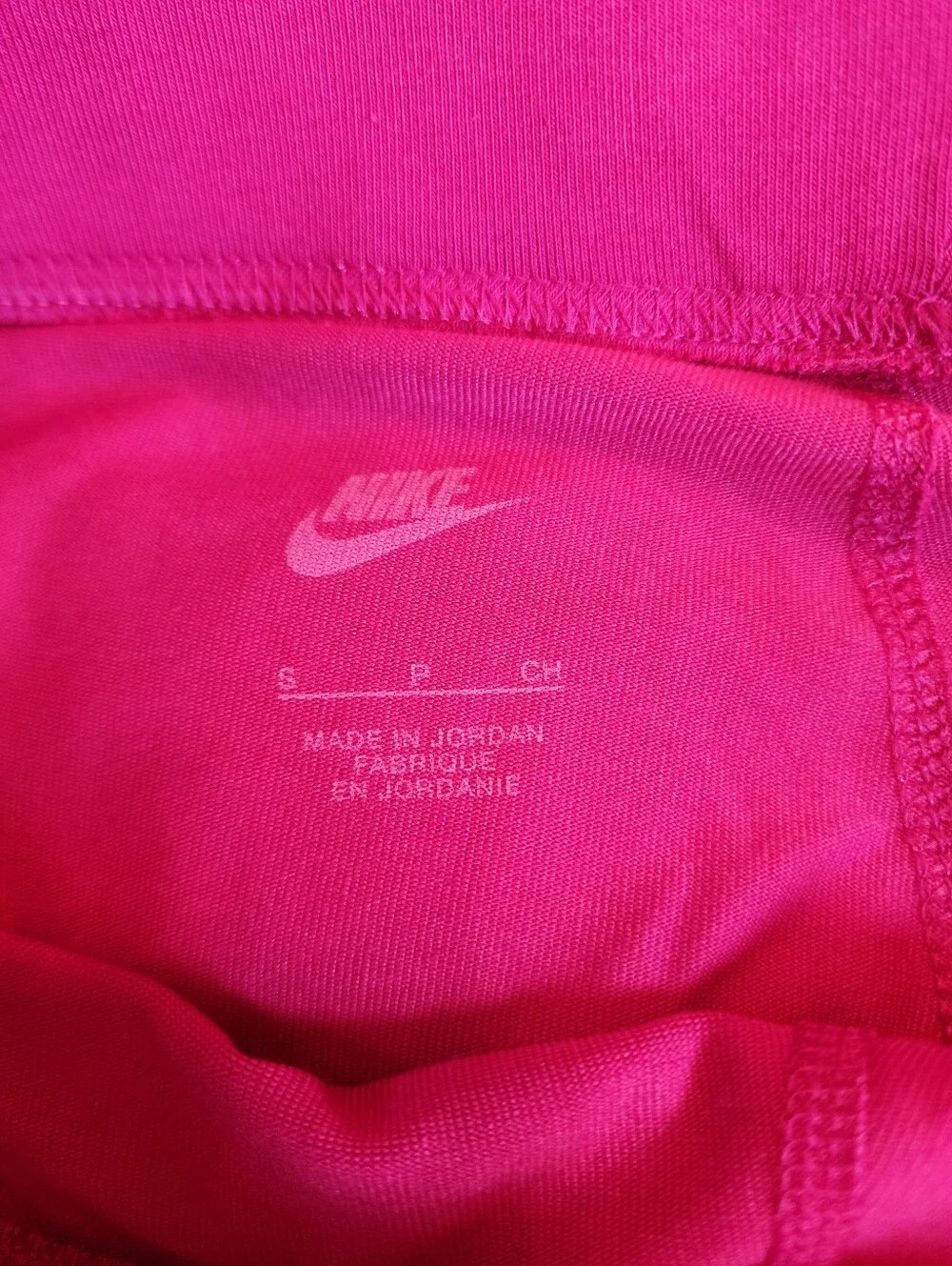 Nike Women's Hot Pink Athletic Bike Shorts with Swoosh, Size S